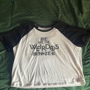 Hot Topic “We are the weirdos mister” The Craft crop top